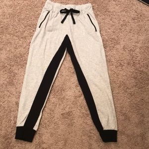 Light Grey and Black Joggers